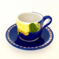 tazza caffe in ceramica dipinta a mano